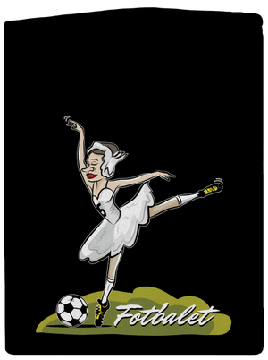 Fotbalet pánská mikina na zip Black