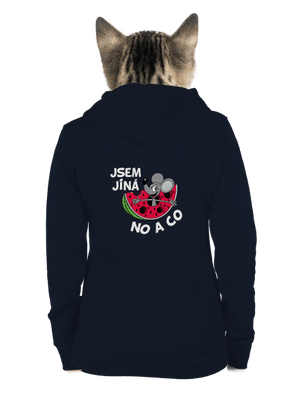 Jsem jiná dámská mikina na zip Navy Mal