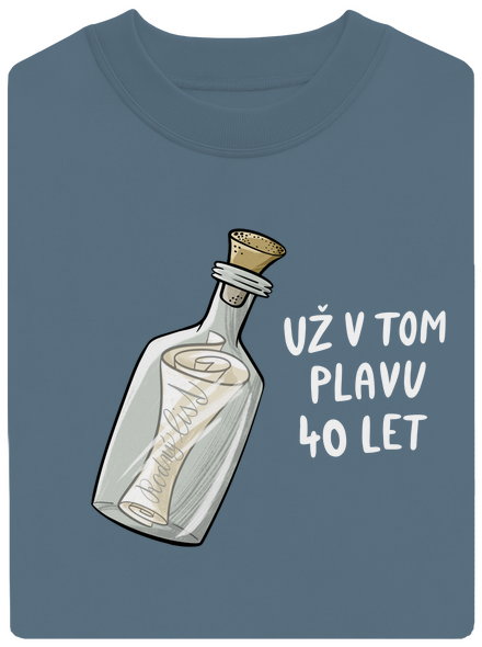 Už v tom plavu unisex mikina bez kapuce Nordic Blue