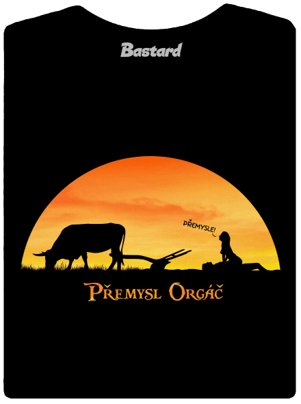 Přemysl Orgáč dámské tričko s lemem Black