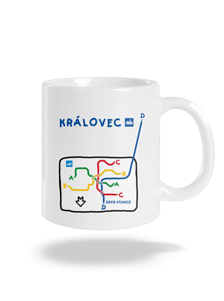 Metro Královec klasický hrnek White