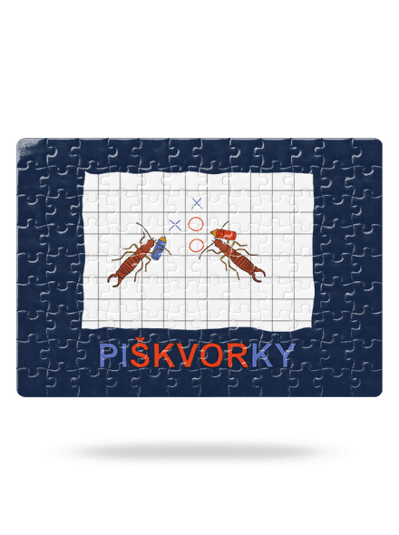 Škvoří piškvorky puzzle White