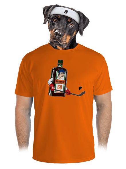 Jágrmeister pánské sportovní tričko Neon Orange