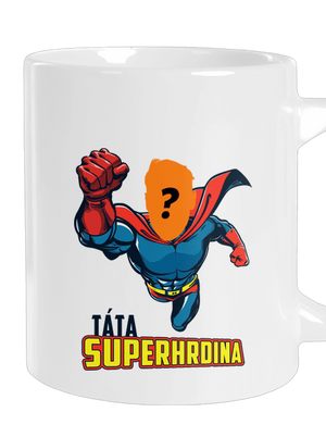 Táta superhrdina velký hrnek White