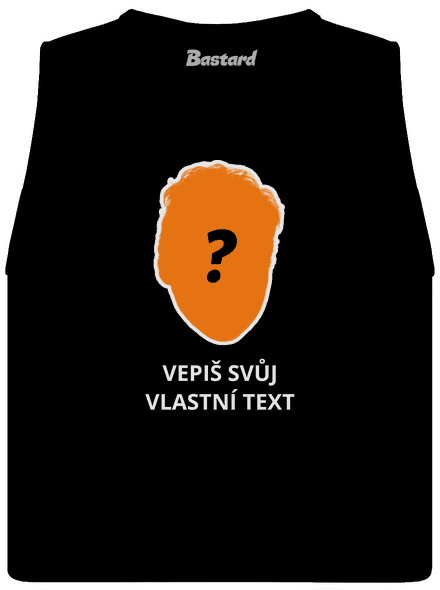 Tvoje hlava dámské tílko volné Black