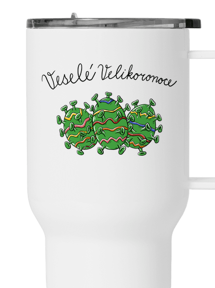 Veselé Velikoronoce termohrnek White