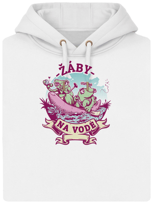 Žáby na vodě unisex mikina premium Snowwhite