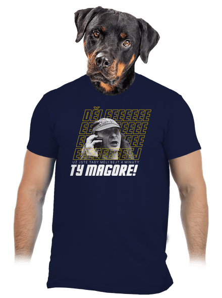 B18: Jiří Kára pánské tričko Navy