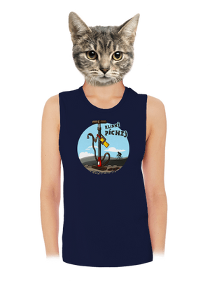 Klidně píchej dámské tílko volné Navy