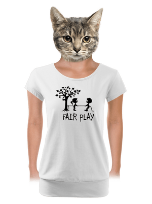 dámské tričko s lemem