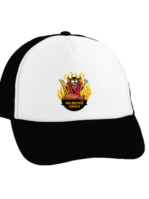 Velmistr grilu kšiltovka truckerka Black cap