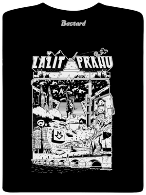 B16: Zažít Prahu dětské tričko Black