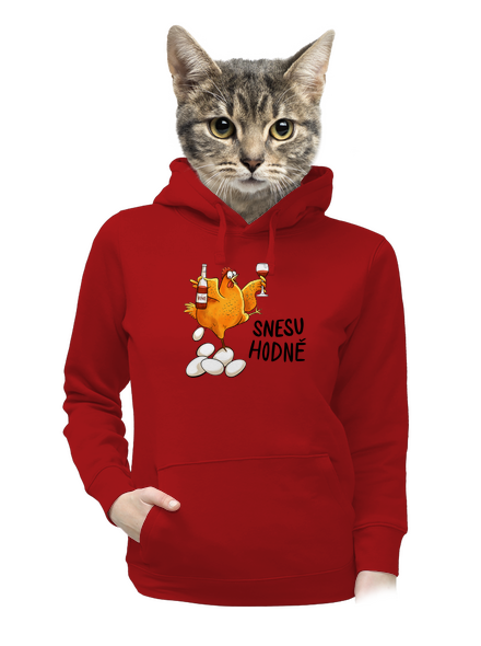 Snesu hodně dámská mikina klokanka Red Mal