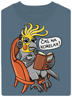 Korelax unisex mikina bez kapuce Nordic Blue