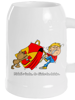 Školák půllitr White