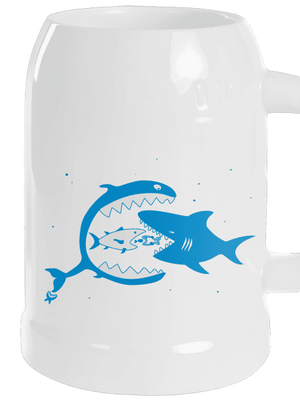 Rybky půllitr White