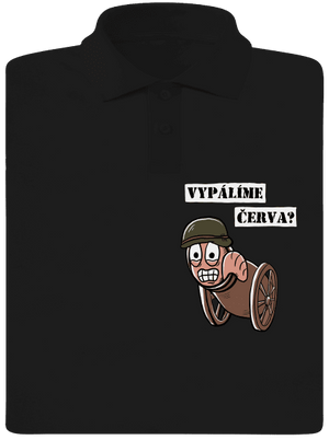 Vypálíme červa? pánská polokošile Black