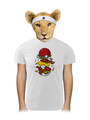 Pokémon burger dětské sportovní tričko White