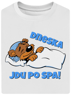 Dneska jdu po spa unisex tričko oversized White