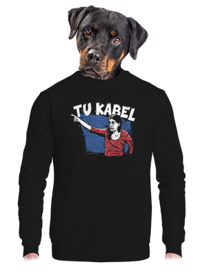 unisex mikina bez kapuce