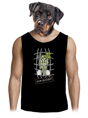 Nevinný Hrozen pánské tílko Black