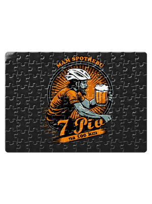 Spotřeba 7 na 100 puzzle White