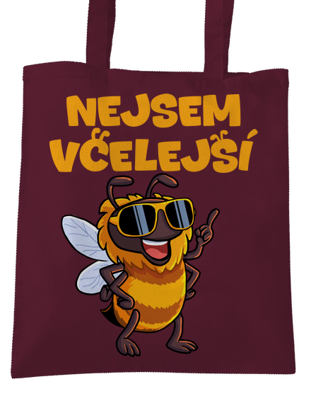 Nejsem včelejší taška Burgundy