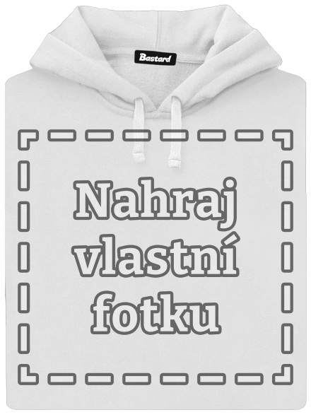 Vlastní potisk dámská mikina klokanka White