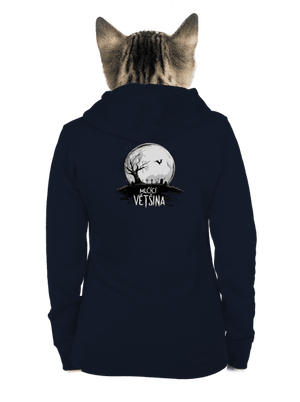Mlčící většina dámská mikina na zip Navy Mal
