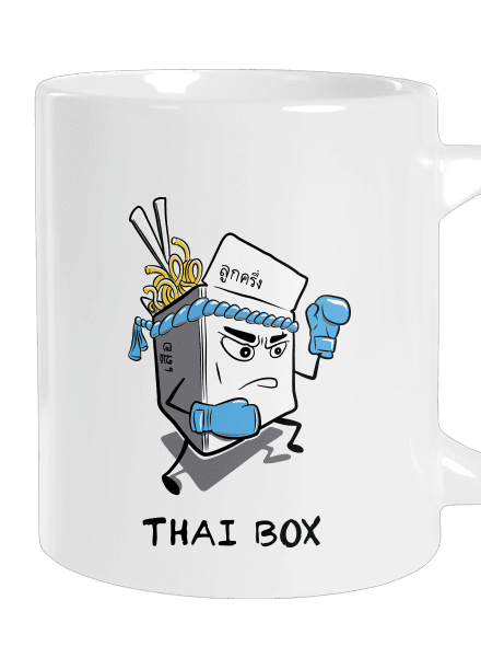 Thai box velký hrnek White