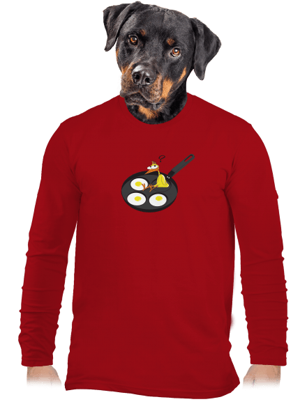Kuře pánské dlouhý rukáv Red