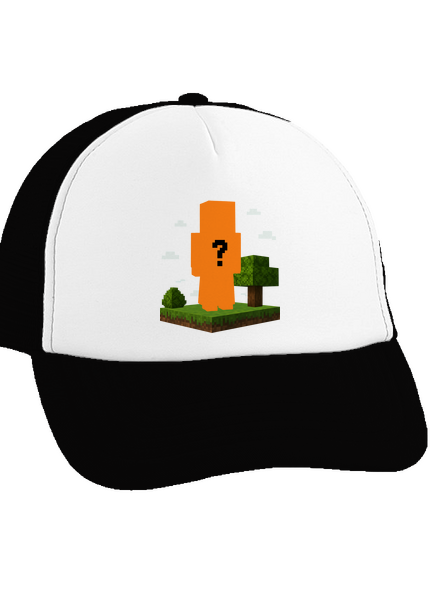 Minecraft z vlastní fotky kšiltovka truckerka Black cap