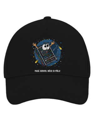 Padá server kšiltovka baseballka Black