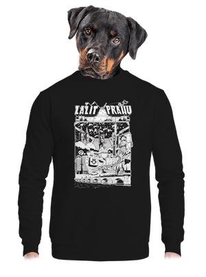 unisex mikina bez kapuce