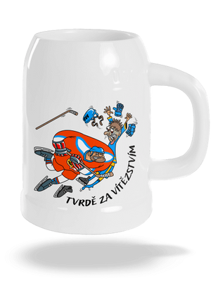 Tvrdě za vítězstvím půllitr White