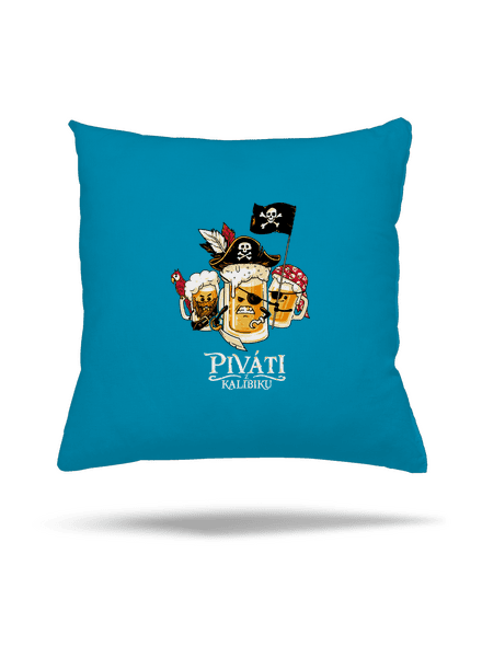 Piváti z Kalibiku polštář Blue Turquoise