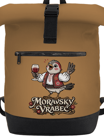 Moravský vrabec batoh Caramel