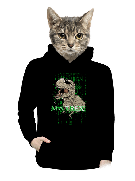 MAT-REX dámská mikina klokanka Black