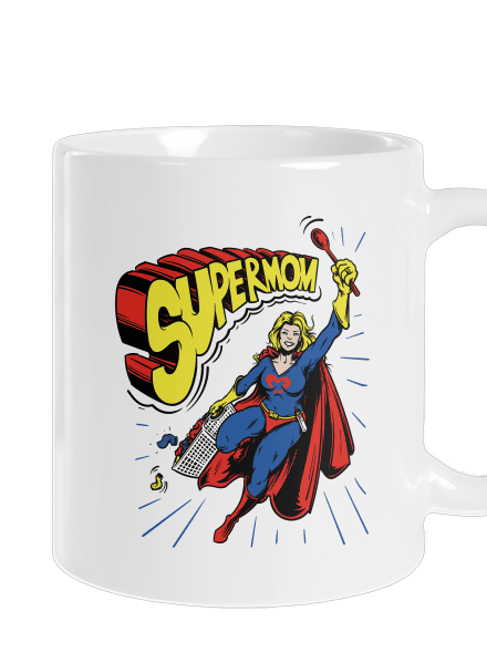 Supermom klasický hrnek White
