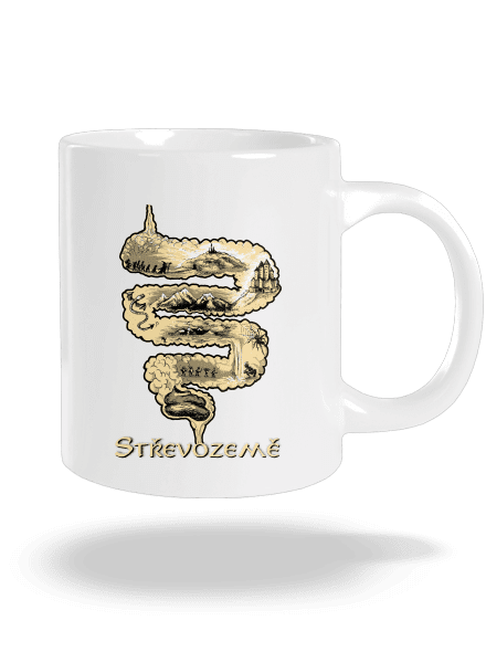 Střevozemě velký hrnek White