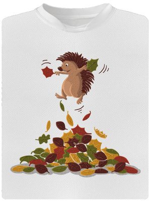 Radost z listí dětské sportovní tričko White