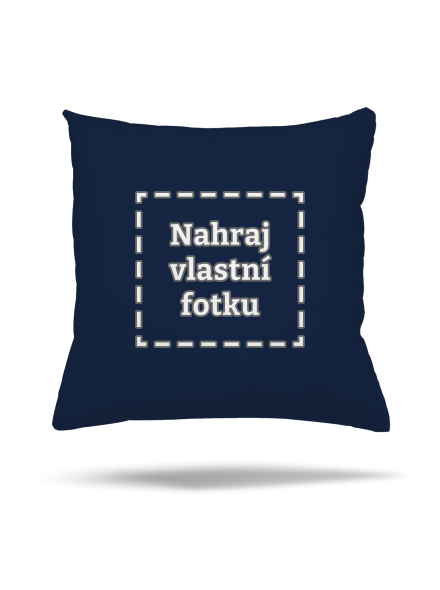 Vlastní potisk polštář Dark Navy