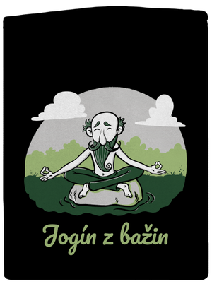 Jogín z bažin dámská mikina na zip Black