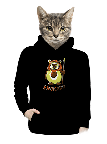 Ewokado dámská mikina klokanka Black