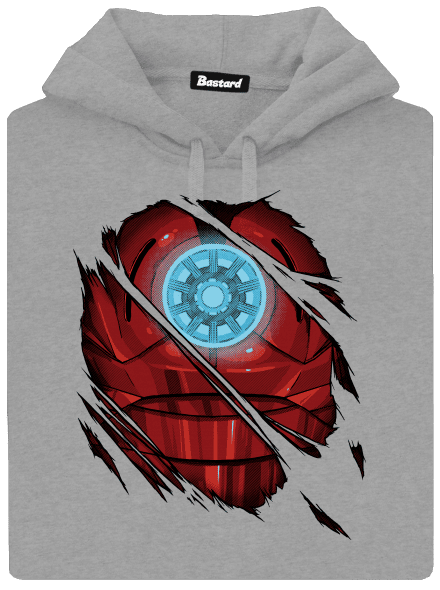 Ironman pánská mikina klokanka Light Melange