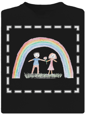 Dětské kresby - nahraj vlastní dětské sportovní tričko Black