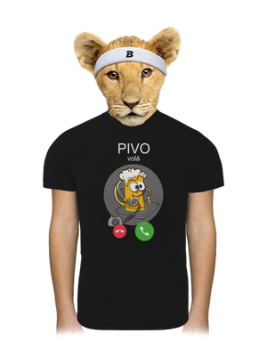Pivo volá dětské sportovní tričko Black