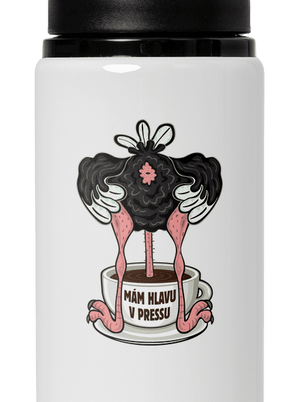 Mám hlavu v pressu lahev na vodu White