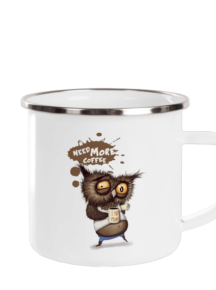 Potřebuju víc kafe plecháček White