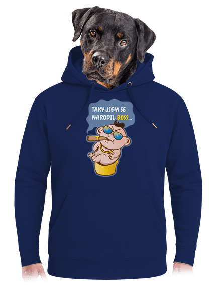 Boss unisex mikina premium Navy